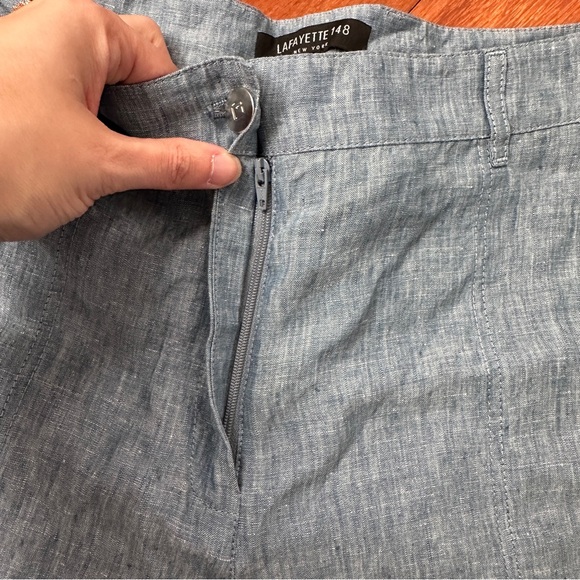 Lafayette 148 Linen Blend Pants | Size 14 - Picture 7 of 9